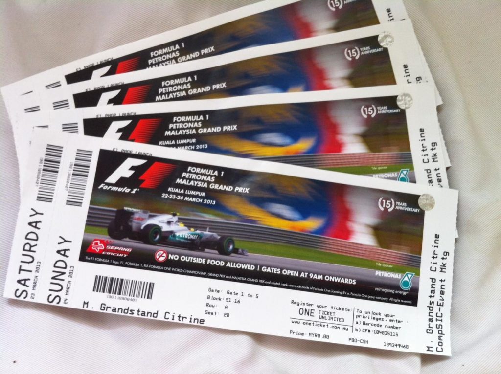 F1 Tickets